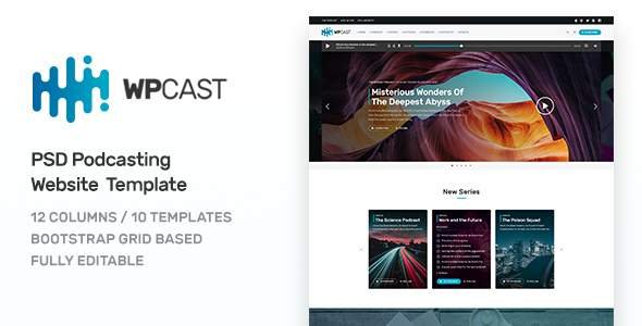 Wpcast - Podcasting PSD Template
     TFx Bud Kade