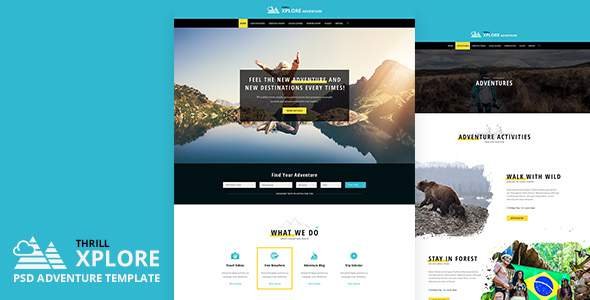 Xplore - PSD Adventure Template
           TFx Justin Izzy
