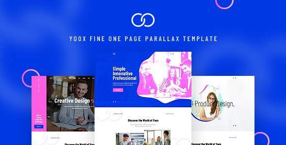 Yoox - Fine One Page Parallax PSD Template
           TFx Melvin Alphonzo