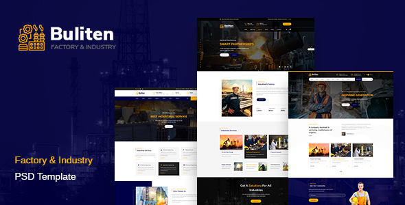 Buliten- Factory & Industry PSD Template
       TFx Rex Piers