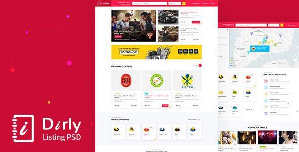 Dirly | Directory Listing PSD Template
       TFx Brenton Vinny