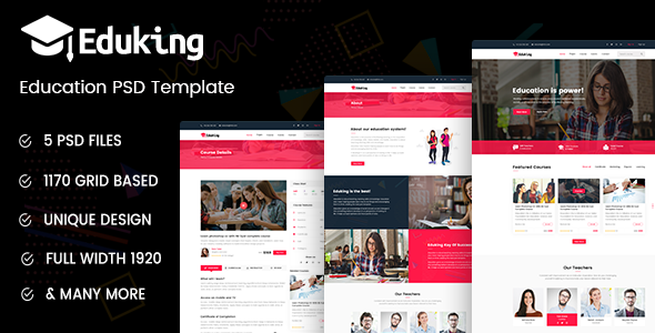 Eduking - Education PSD Template
       TFx Akio Hyram