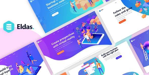Eldas - Isometric Portfolio PSD Template
       TFx Cleo Quinton