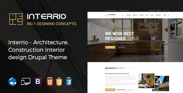 Interrio - Architecture, Construction, and Interior Design Drupal Theme
       TFx Leonard Leith