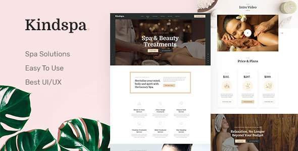 Kindspa - Spa Landing Page PSD Template
       TFx Humphrey Roswell