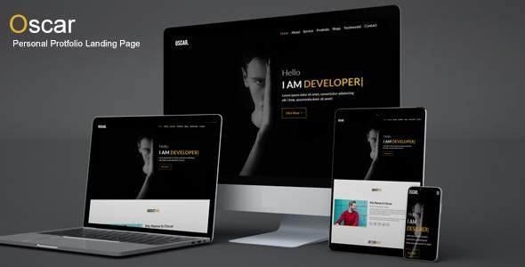 Oscar - Personal Portfolio Template
       TFx Riku Bram