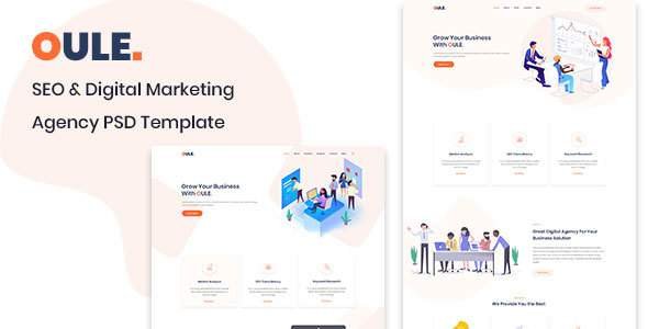 Oule -  SEO and Digital Marketing Agency PSD Template
       TFx Van Lennox