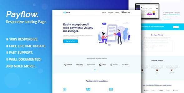 Payflow - Responsive Landing Page Template
       TFx Wallis Arnold