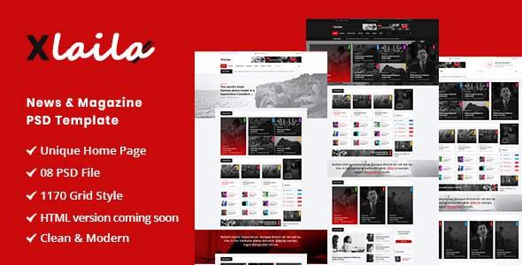 Xlaila - Magazine & Newspaper PSD Template
       TFx Chesley Merlyn