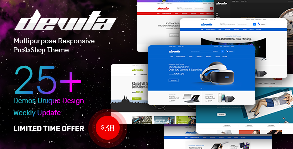 Devita - Multipurpose Responsive PrestaShop Theme
       TFx Masterman Errol
