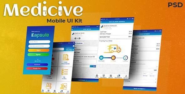 Medicive Mobile UI Kit
       TFx Tom Orson