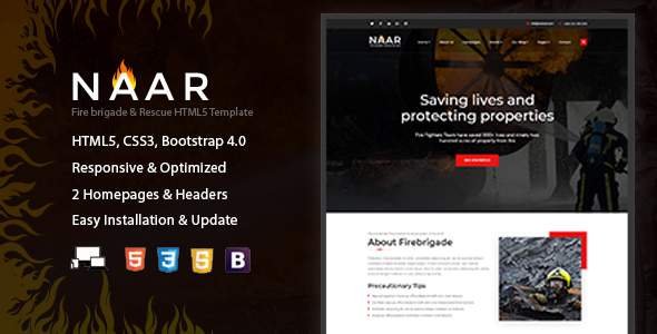 Naar - Fire Brigade HTML Responsive Template
       TFx Lewin Jez