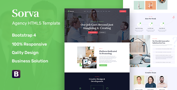Sorva - Agency Landing Page HTML5 Template
       TFx Logan Plutarch