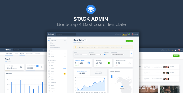 Stack Admin - Bootstrap 4 Dashboard Template
       TFx Ryouta Zed