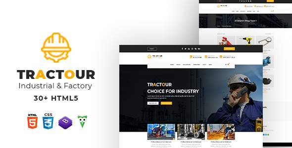 Tractour - Industrial/ Manufacturing HTML5 Template
       TFx Faron Neal
