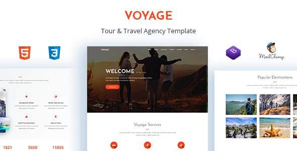 Voyage - Tour & Travel Agency Template
       TFx Paxton Greg