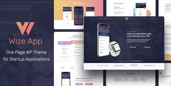 WizeApp - One Page App Landing WordPress Theme
       TFx Ivan Hadley