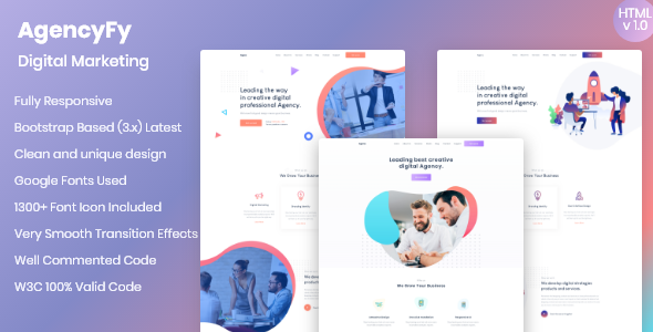Agencyfy - Creative Agency and Digital Marketing HTML Template
       TFx Wilfred Jerred