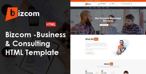 Bizcom - Consulting & Business HTML Template
       TFx Jed Aric