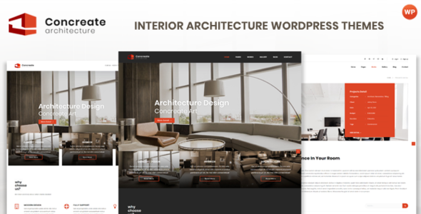 Concreate - Interior Architecture Interactive WordPress Theme
       TFx Garret Isador