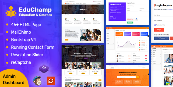 EduChamp - Education HTML Template + Admin Panel
       TFx Vance Derryl
