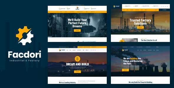 Facdori - Industrial & Factory Business PSD Template
       TFx Ron Shawn