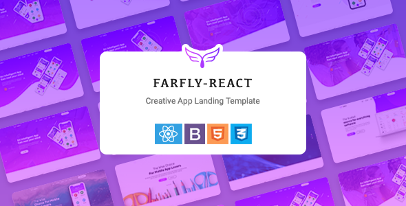 Farfly - Creative App Landing React Template
       TFx Malik Everett