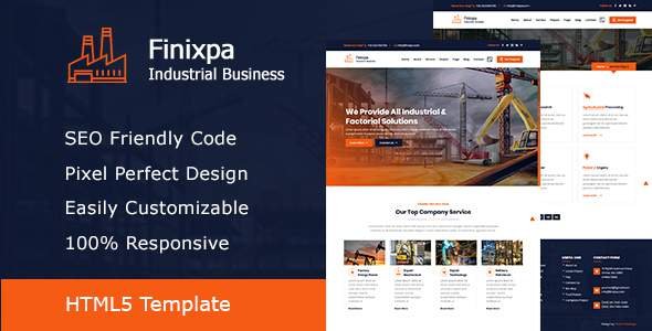 Finixpa - Industrial & Factorial Business HTML5 Template
       TFx Hector Ryoichi