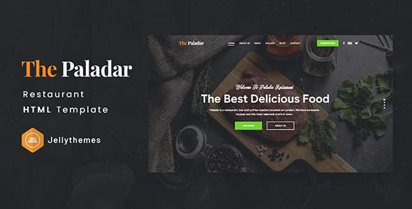 Paladar - HTML Restaurant Template
       TFx Roderick Moe