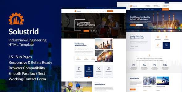Solustrid - Factory & Industrial Business HTML Template
       TFx Abe Crispian