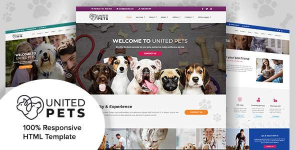United Pets - Responsive HTML5 Template
       TFx Izzy Billie