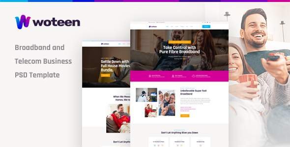 Woteen - Broadband and Telecom Business PSD Template
       TFx Adi Kuwat