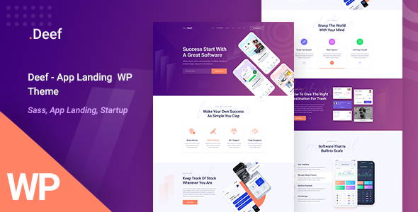 Deef - App Landing WordPress Theme
       TFx Nur Ralf