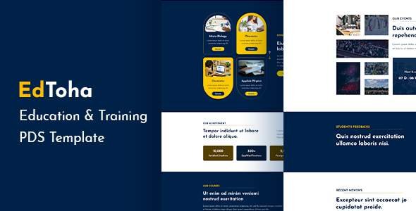 EdToha - Education & Training PDS Template
       TFx Shouhei Quin