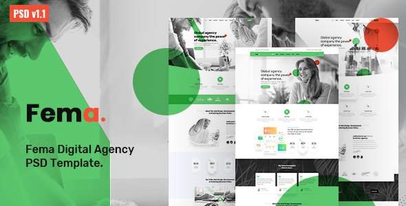 Fema - Digital Agency PSD Template
       TFx Jenson Elwood