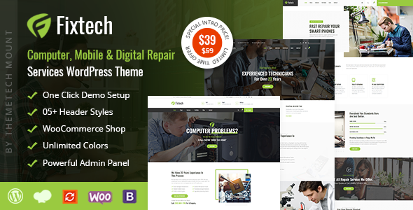 Fixtech - Computer & Mobile Repair Services WordPress Theme
       TFx Ralphie Bodhi