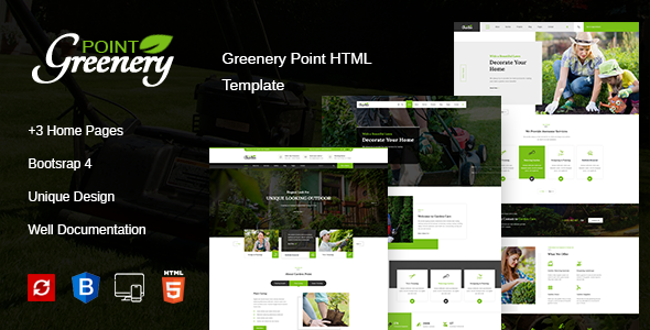 Greenery Point - Lawn, Landscaping & Gardening HTML Template + RTL
       TFx Jimmie Graham