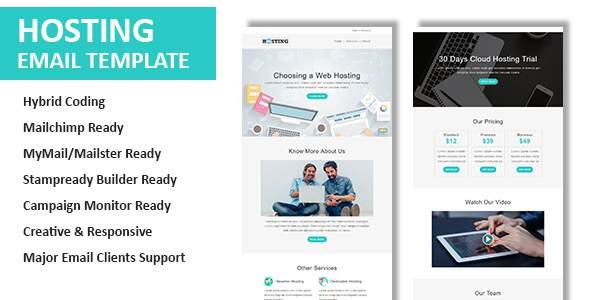 Hosting - Multipurpose Responsive Email Template with Online StampReady Builder & Mailchimp Editor
       TFx Kendall Amir