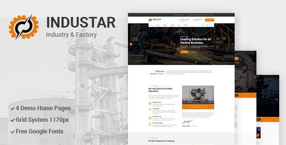 Industar - Industry & Factory PSD Template
       TFx Elvis Alfred