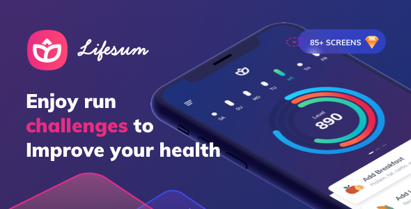 Lifesum Health and Fitness Mobile App - UI kit
       TFx Shikoba Yuuki