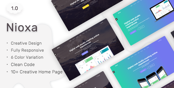 Nioxa - Responsive Landing Page Tamplate
       TFx Brandt Len
