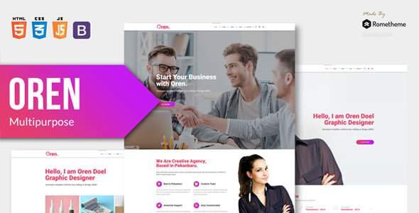OREN - Responsive Multi-purpose HTML Template
       TFx Dick Codie