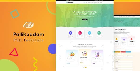 Pallikoodam - Education PSD Template
       TFx Kenshin Silvester