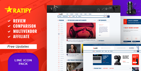 Ratify - Premium Review Comparison Multi-Shop Affiliate PSD Template
       TFx Willis Ethelred