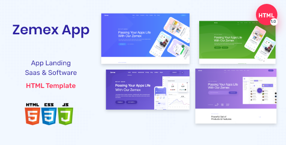 Zemex App -  App Landing, Saas & Software landing Template
       TFx Braxton Dwayne