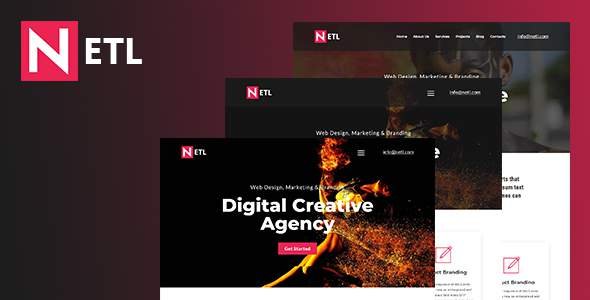 Netl - Digital Agency &  Startup HTML Template
       TFx Made Putra