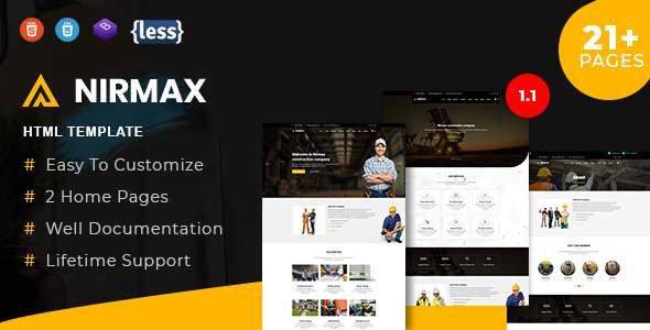 Nirmax - Industry & Factory HTML5 Template
       TFx Baz Lamont