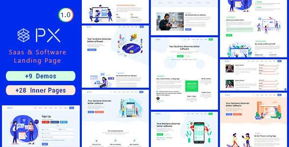 PXaas - App & Software Landing Page Theme
       TFx Bret Kadek