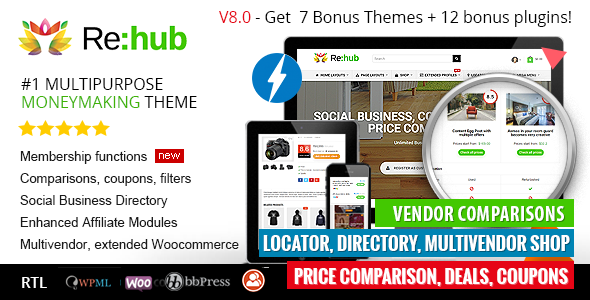 REHub - Price Comparison, Affiliate Marketing, Multi Vendor Store, Community Theme
       TFx Shayne Oswald