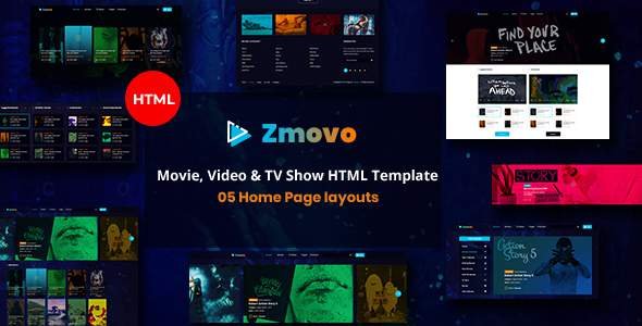 Zmovo - Online Movie Video And TV Show HTML Bootstrap 4 Template
       TFx Kimball Ridley
